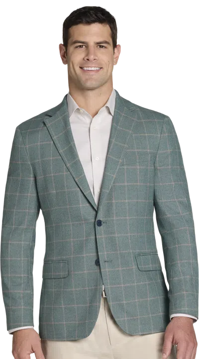 Michael Strahan Collection By  Men's  Classic Fit Windowpane Sport Coat