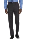 Michael Strahan Collection By  Men's  Classic Fit Wool Blend Plaid Suit Pants Charcoal