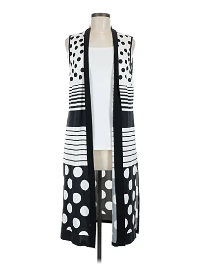 Pre-owned Michael Tyler Cardigan Sweater In Black