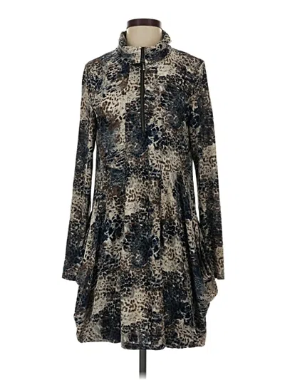Pre-owned Michael Tyler Casual Dress In Gray