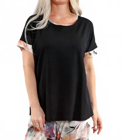 Michael Tyler Short Sleeve Top In Black