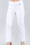 Michael Tyler Women's Basic Pants In White In White