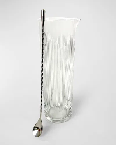 Michael Wainwright Berkshire Cocktail Pitcher & Stirrer In Gray