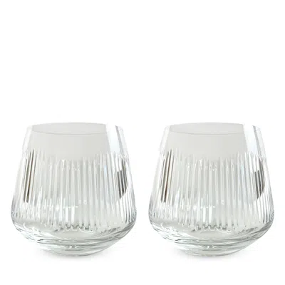 Michael Wainwright Berkshire Double Old Fashioned Glasses, Set Of 2 In Transparent