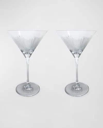 Michael Wainwright Berkshire Martini Glasses, Set Of 2 In Clear