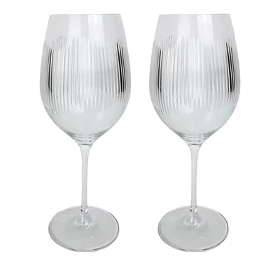 Michael Wainwright Berkshire Wine Glass, Set Of 2 In Transparent