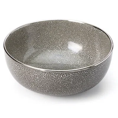 Michael Wainwright Panthera 96 Fl Oz. Serving Bowl In Platinum