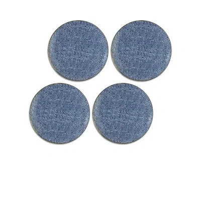 Michael Wainwright Panthera Canape 6" Salad Or Dessert Plate In Blue