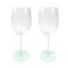 Michael Wainwright Panthera Clear 2-piece Wine Glass Set In Clear