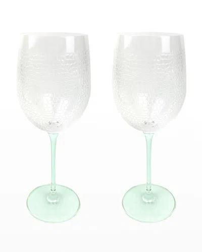 Michael Wainwright Panthera Clear Wine Glasses, Set Of 2 In Multi