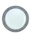 Michael Wainwright Panthera Dinner Plate In Platinum/white