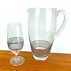 Michael Wainwright Panthera Glass Pitcher In Platinum/white