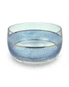 Michael Wainwright Panthera Platinum Medium Glass Bowl In Indigo