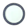 Michael Wainwright Panthera Indigo 4-piece Salad Plate Set In Indigo/white
