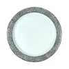 Michael Wainwright Panthera Salad Plate In Platinum/white