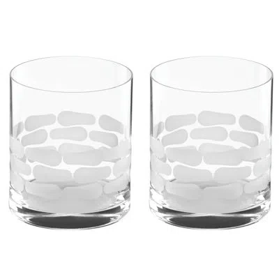Michael Wainwright Truro 2 Piece 14 Oz. Whiskey Glass In White