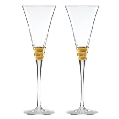 Michael Wainwright Truro 2 Piece 8 Oz. Flute In Gold