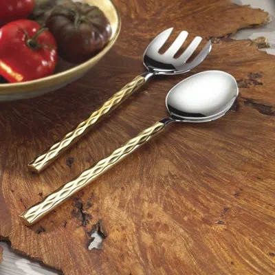 Michael Wainwright Truro 2 Piece Salad Servers Set In Gold