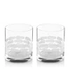 Michael Wainwright Truro Clear 2-piece Double Old Fashioned Glass Set In Clear/white