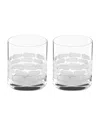 Michael Wainwright Truro Double Old Fashioned Glass Set Of 2 In Clear