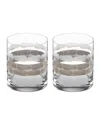 Michael Wainwright Truro Double Old Fashioned Glasses, Set Of 2 In Gray