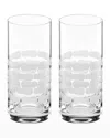 Michael Wainwright Truro Highball Glass Set Of 2 In Clear