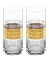 Michael Wainwright Truro Highball Glasses, Set Of 2 In Gold