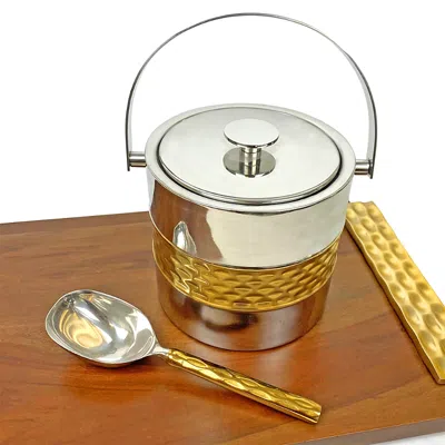 Michael Wainwright Truro Ice Bucket & Scoop Set In Brown