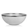 Michael Wainwright Truro Platinum Large Bowl In White/platinum