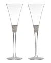 Michael Wainwright Truro Toasting Flute Set Of 2 In Platinum