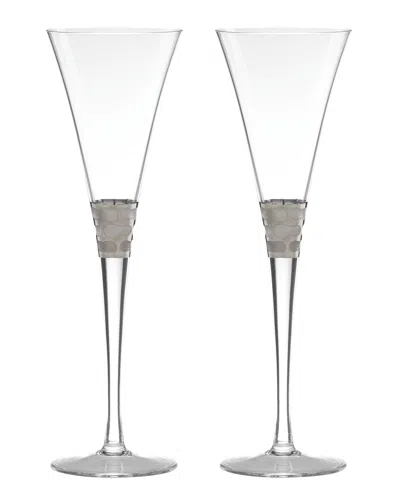 Michael Wainwright Truro Toasting Flutes, Set Of 2 In Transparent