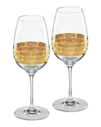 Michael Wainwright Truro Wine Glasses, Set Of 2 In Gold