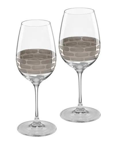 Michael Wainwright Truro Wine Glasses, Set Of 2 In Gray