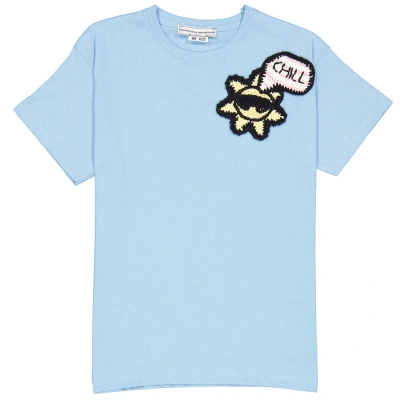 Michaela Buerger Girls Light Blue New York T-shirt