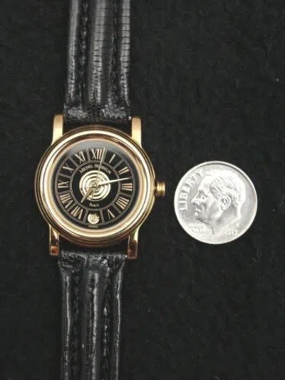 Pre-owned Michel Herbelin Wrist Watch  Gold Leather Eta Swiss 7 Jewel France 12877-p23