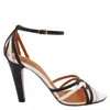 Michel Vivien Ladies Navy Blue Phocea High Heel Sandals