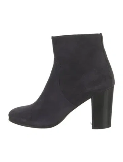 Pre-owned Michel Vivien Suede Boots In Blue