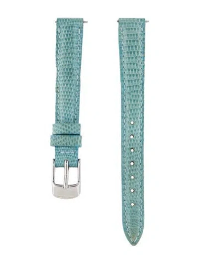 Pre-owned Michele 12mm Watch Strap In Blue