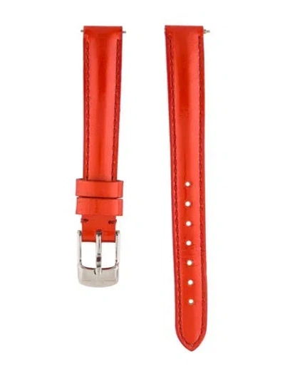 Pre-owned Michele 12mm Watch Strap In Orange