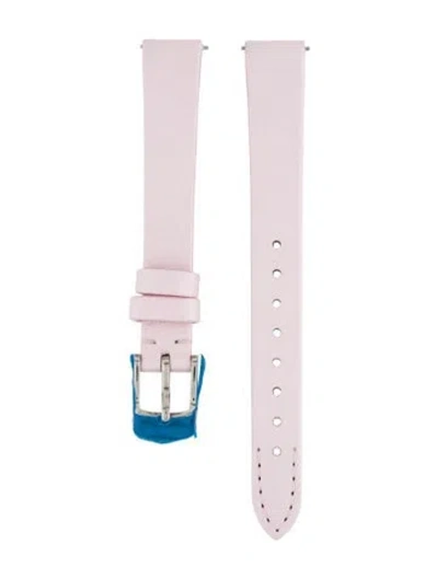 Pre-owned Michele 12mm Watch Strap In Pink