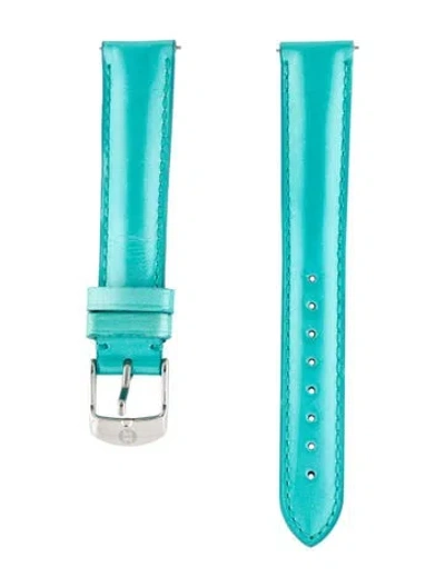 Pre-owned Michele 16mm Patent Leather Watch Strap In Multi