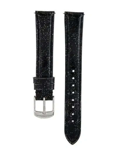 Pre-owned Michele 16mm Watch Stra In Black