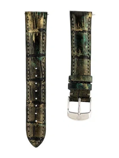 Pre-owned Michele 18mm Watch Strap In Multicolor