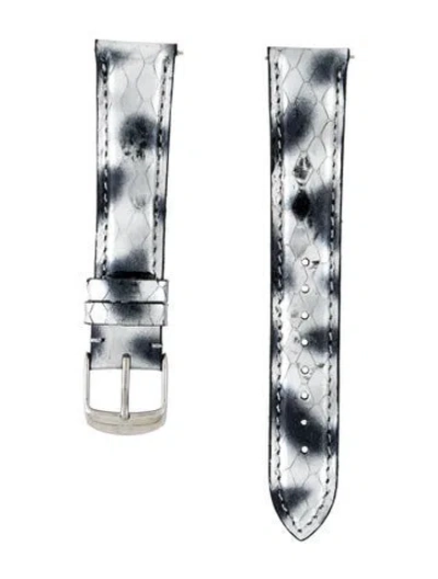 Pre-owned Michele 18mm Watch Strap In Multicolor