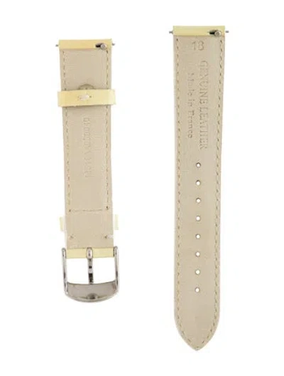 Pre-owned Michele 18mm Watch Strap In Multicolor