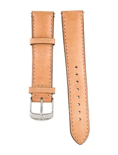 Pre-owned Michele 18mm Watch Strap In Neutral