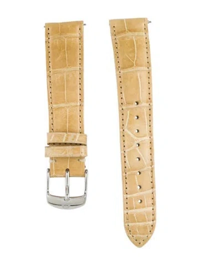 Pre-owned Michele 18mm Watch Strap In Neutral