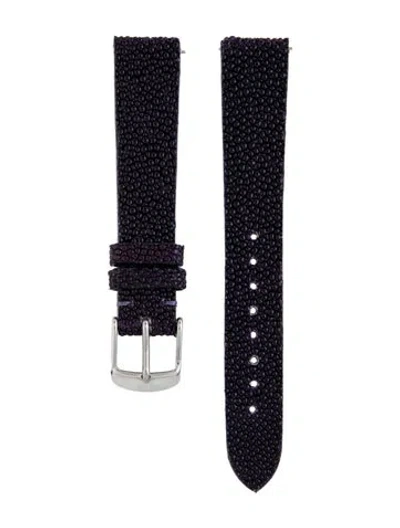 Pre-owned Michele 18mm Watch Strap W/ Tags In Purple