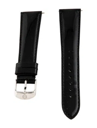 Pre-owned Michele 20mm Watch Strap In Black