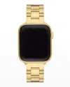 Michele Apple Watch Gold Tone Stainless Steel Interchangeable Bracelet, 38-45mm